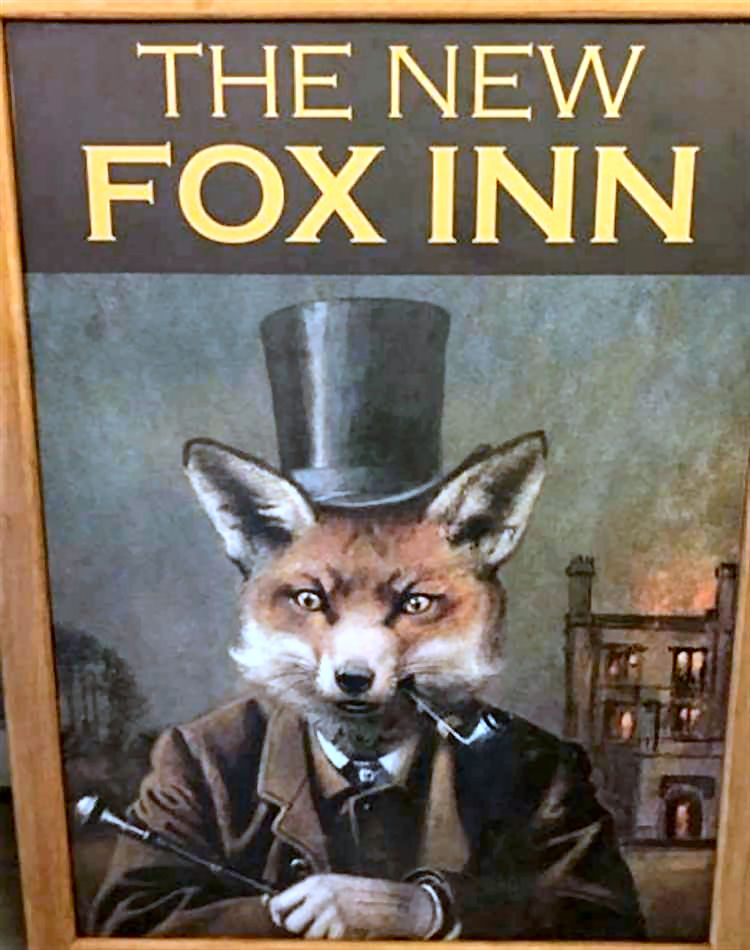 New Fox Inn sign 2021