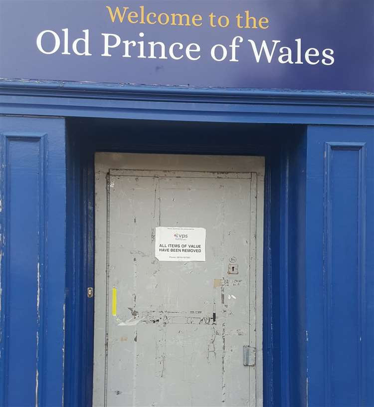 Old Prince of Wales boarded up