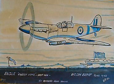 Painting by B Hooper 1942