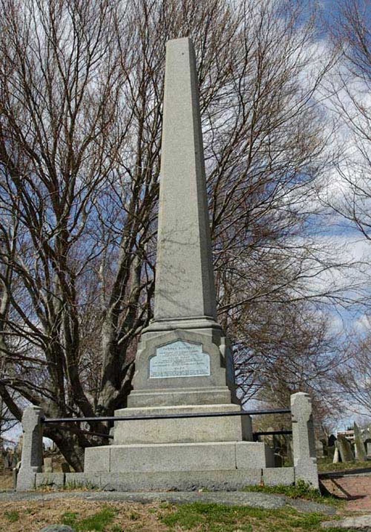 Plymouth Massachusetts 25 ft granite column