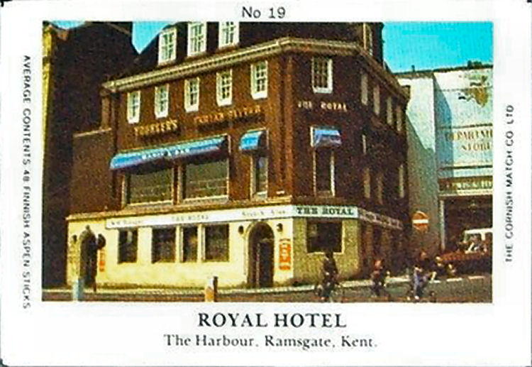 Royal Hotel matchbox