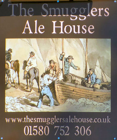 Smugglers Ale House sign 2015