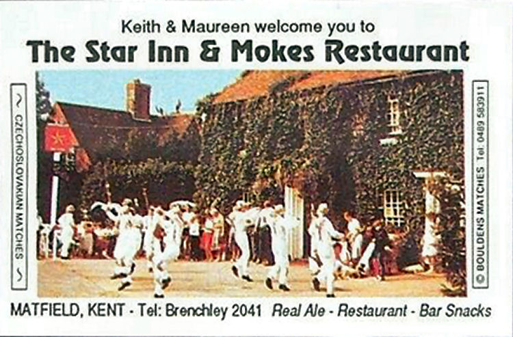 Star Inn matchbox