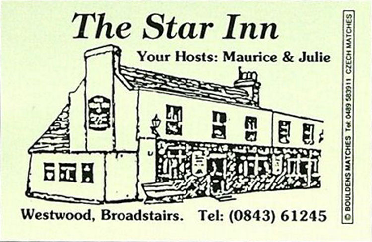 Star Inn matchbox