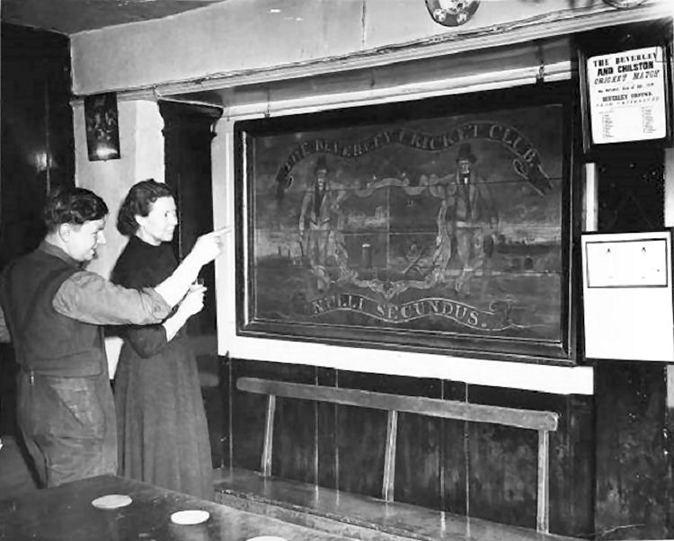 Cricket Club panel 1955