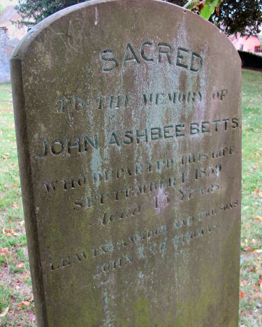 John Betts tombstone