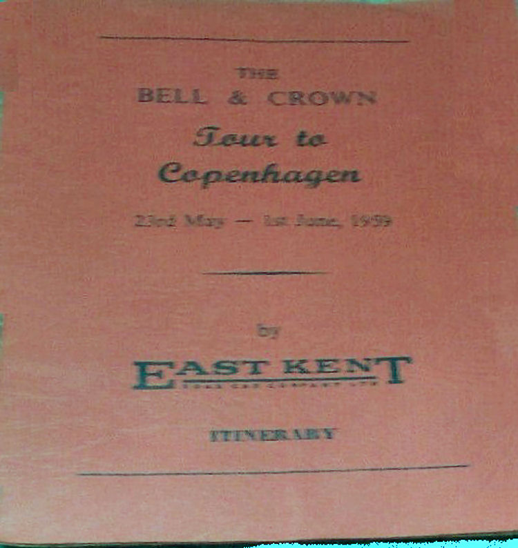 Bell and Crown Copenhagen tour 1959