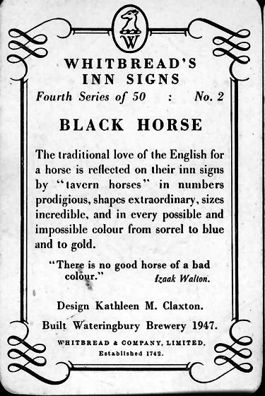 Black Horse sign 1953