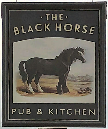 Black Horse sign 2021