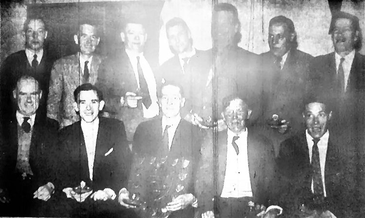 Chantry Social Club darts team 1961