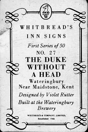 Duke Without a Head sign 1949
