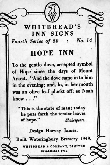 Hope Inn card 1953