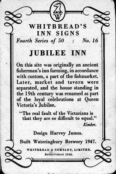 Jubilee Inn card 1953