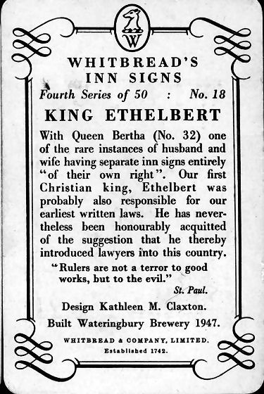 King Ethlebert card 1953