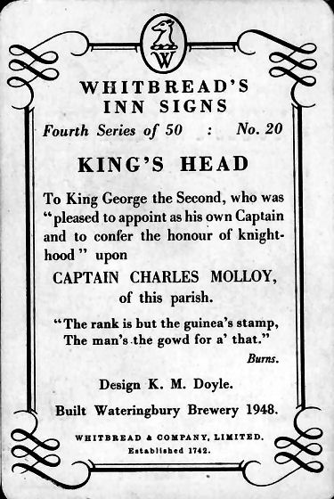 King's Head card 1953