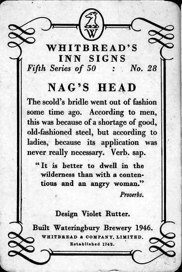 Nag's Head card 1955