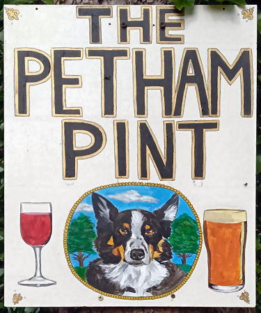 Petham Pint sign 2021