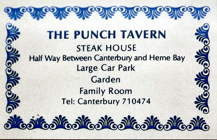 Punch Tavern matchbox
