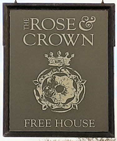 Rose and Crown sign 2022