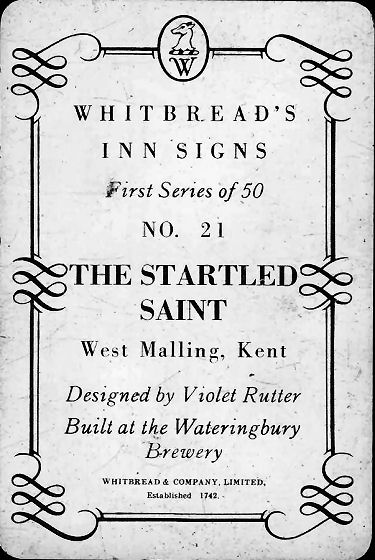 Startled Saint card 1949