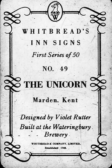 Unicorn card 1949