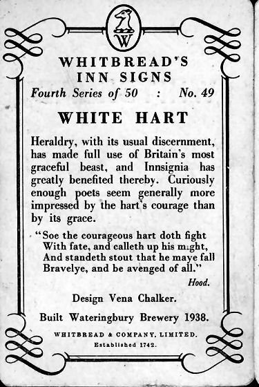 White Hart card 1953