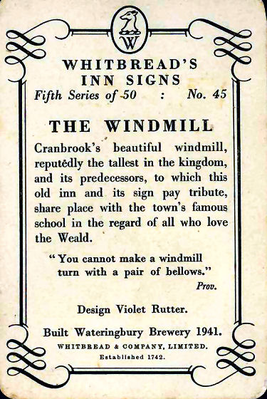 Windmill card 1955