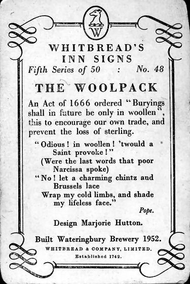 Woolpack card 1955