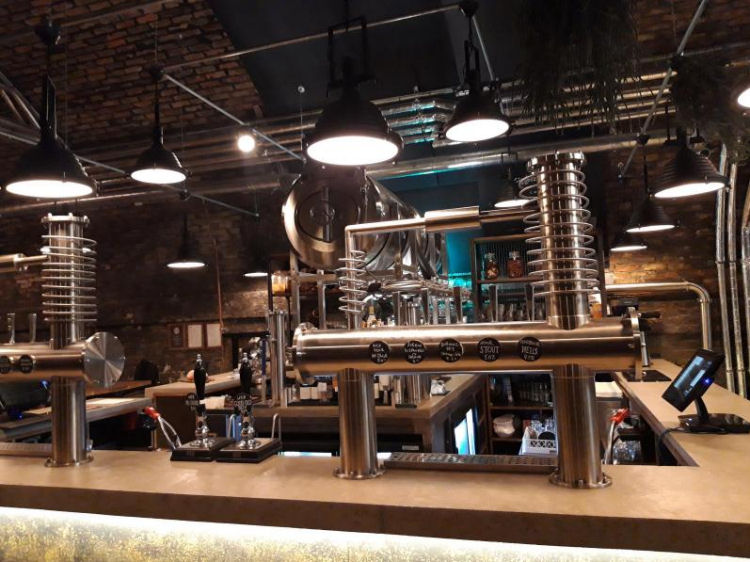 Battersea Brewery Tap Room bar 2019