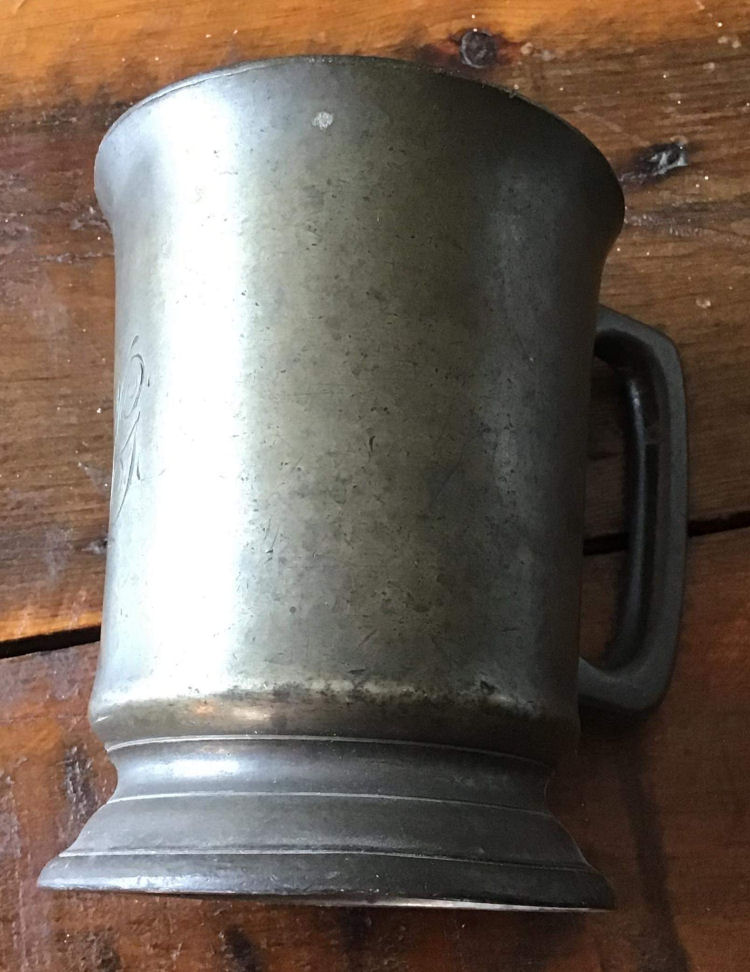 Black Horse pewter mug 1880s