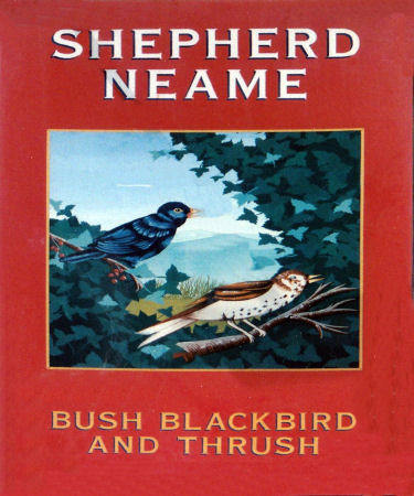 Bush, Blackbird and Thrush sign 2002