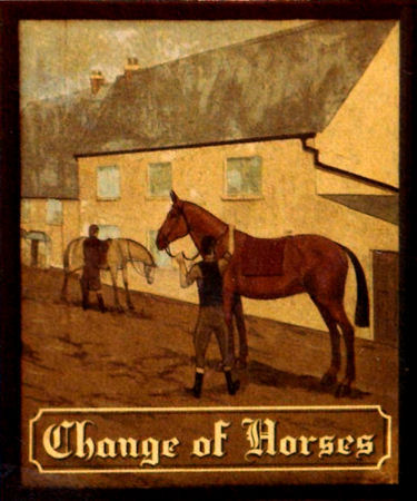 Change of Horses sign 1985