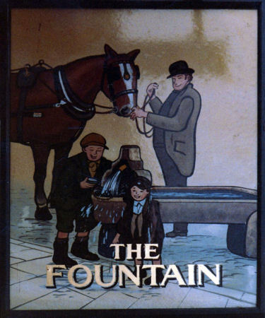 Fountain Inn  sign 1981