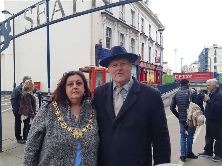 Cllr Wanstall and Dover mayor Sue Jones