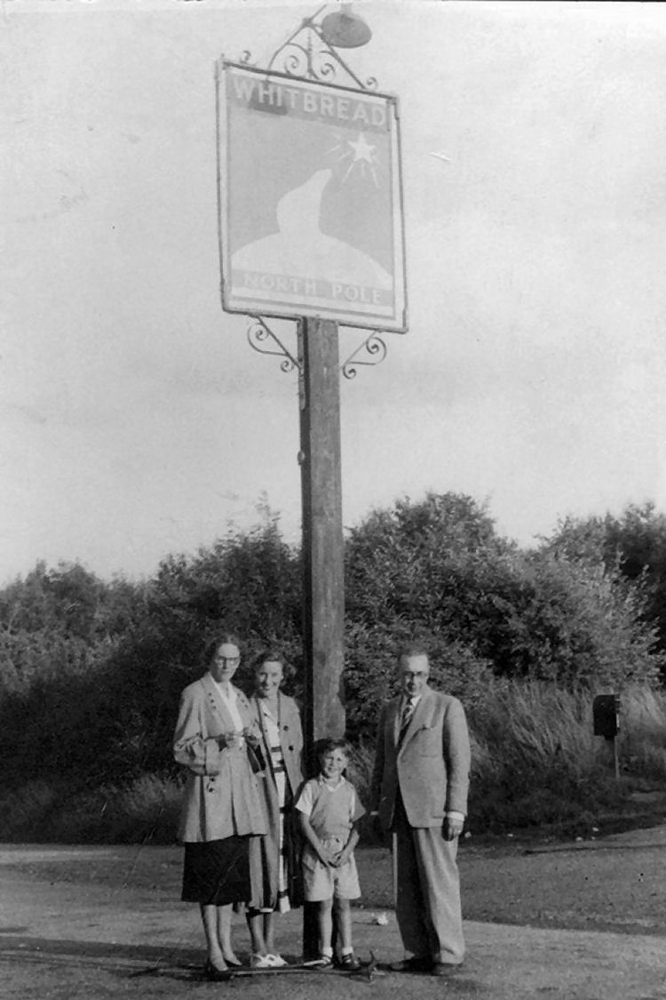 North Pole sign 1950s