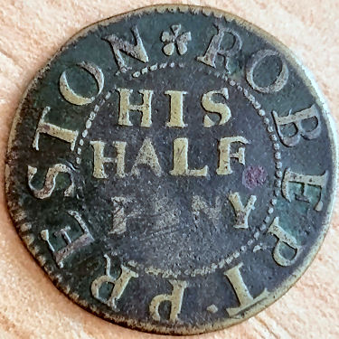 Queen's Head token 1664