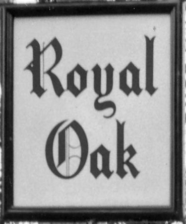 Royal Oak sign 1960