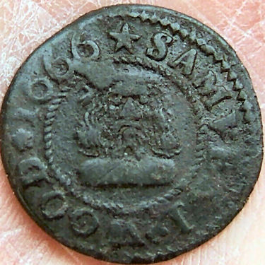 Saracen's Head Token 1666