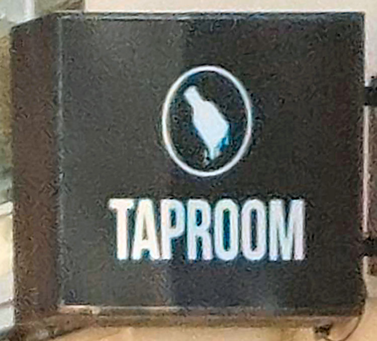 Taproom sign 2022