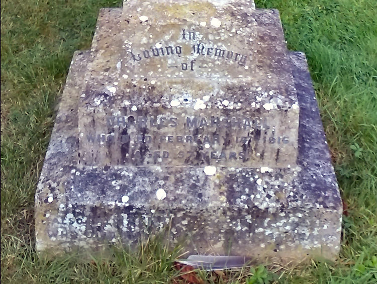 Charles Marshall gravestone