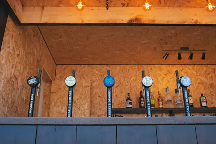 Goods Yard beer taps 2022