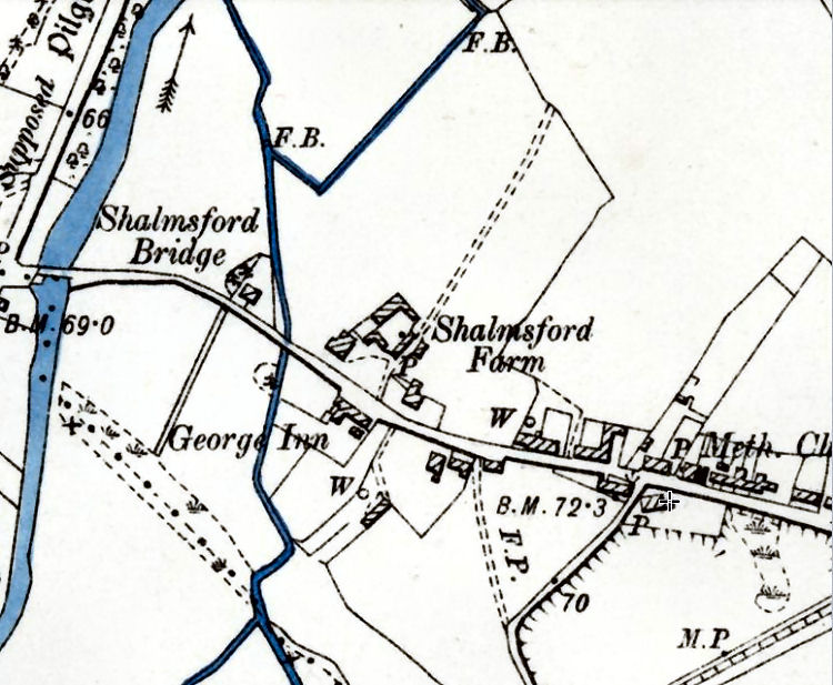 Shalmsford Map 1913