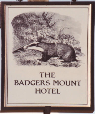 Badgers Mount sign 1991