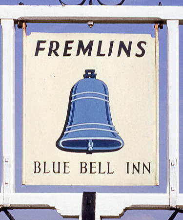 Blue Bell Inn sign 1987