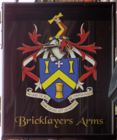 Bricklayer's Arms sign 2015