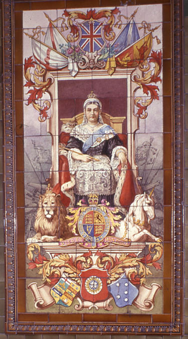 British Queen tiles 1973