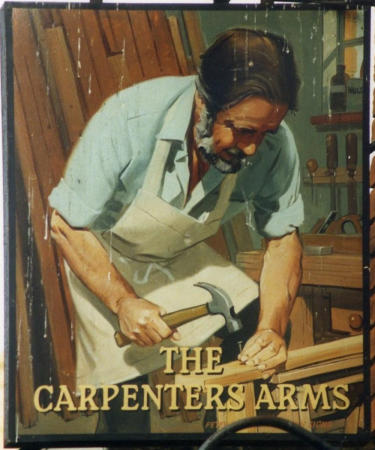 Carpenter's Arms sign 1990