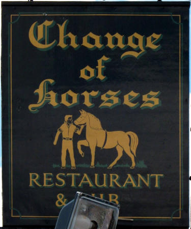 Change of Horses sign 2009