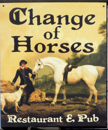 Change of Horses sign 2017