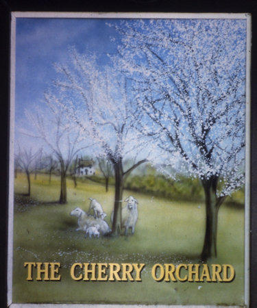 Cherry Orchard sign 2001